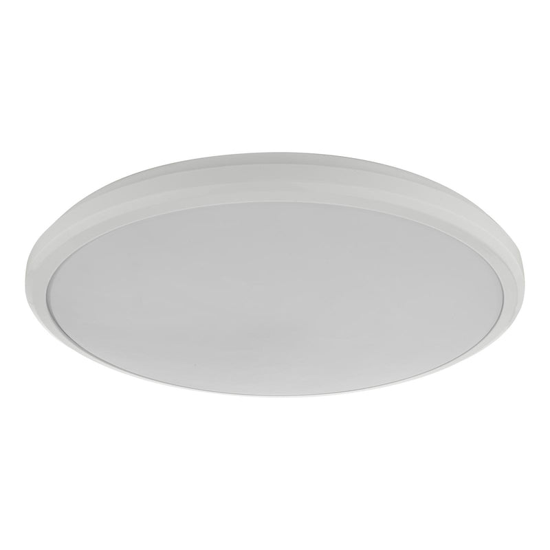 Dar Lighting Emmett Bathroom Flush White Acrylic IP44 LED • EMM522