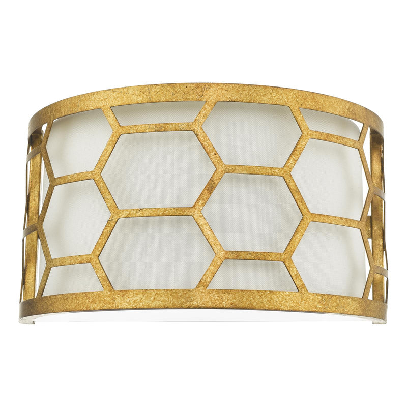 Dar Lighting Epstein 1 Light Wall Light Gold & Ivory • EPS0712