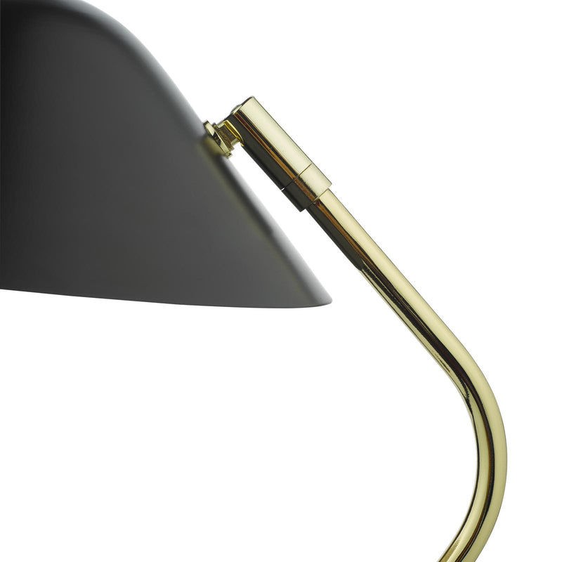 Dar Lighting Erna Task Table Lamp Polished Brass Satin Black • ERN4122