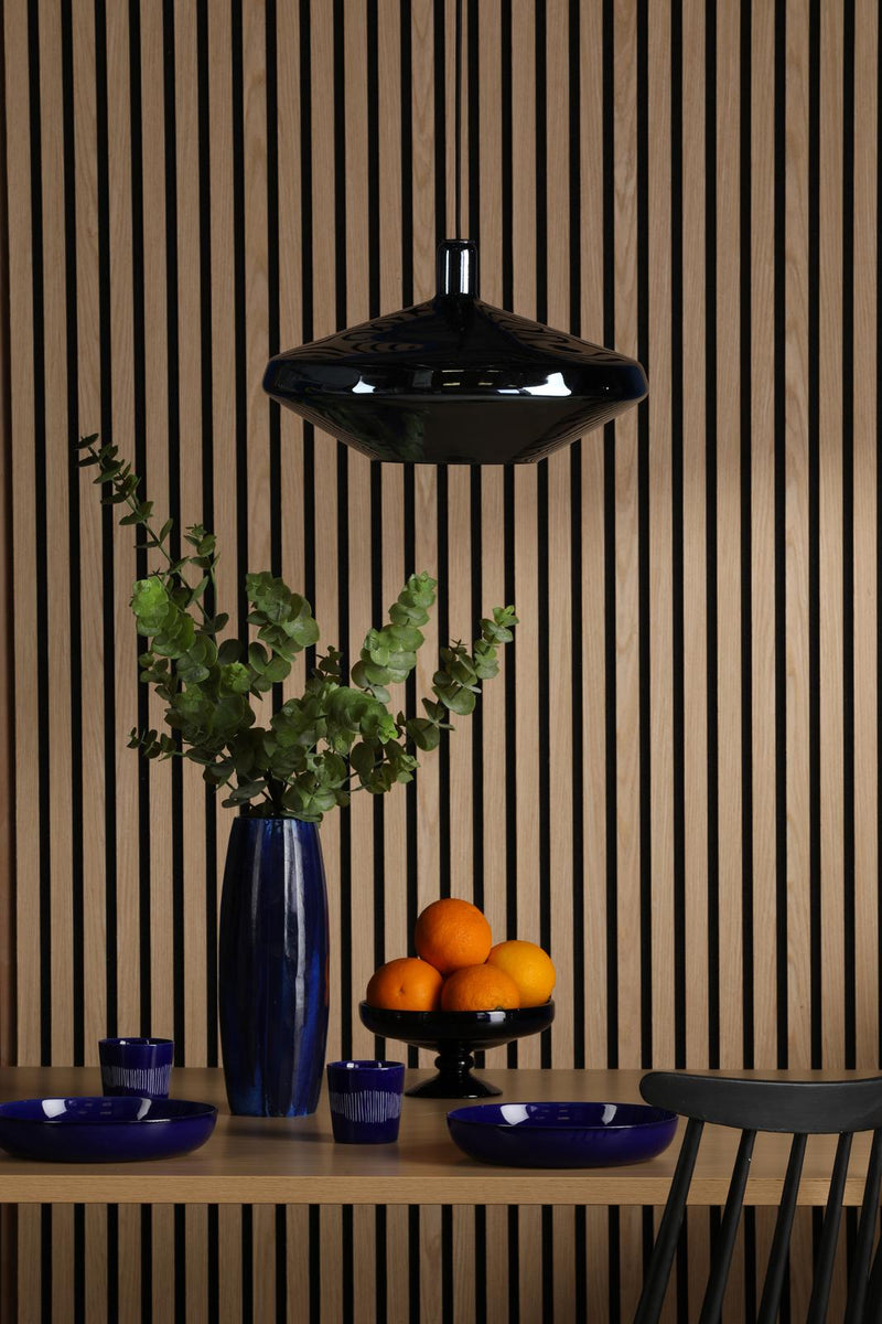 Dar Lighting Esmeralda Large Pendant Blue & Opal Glass • ESM8623