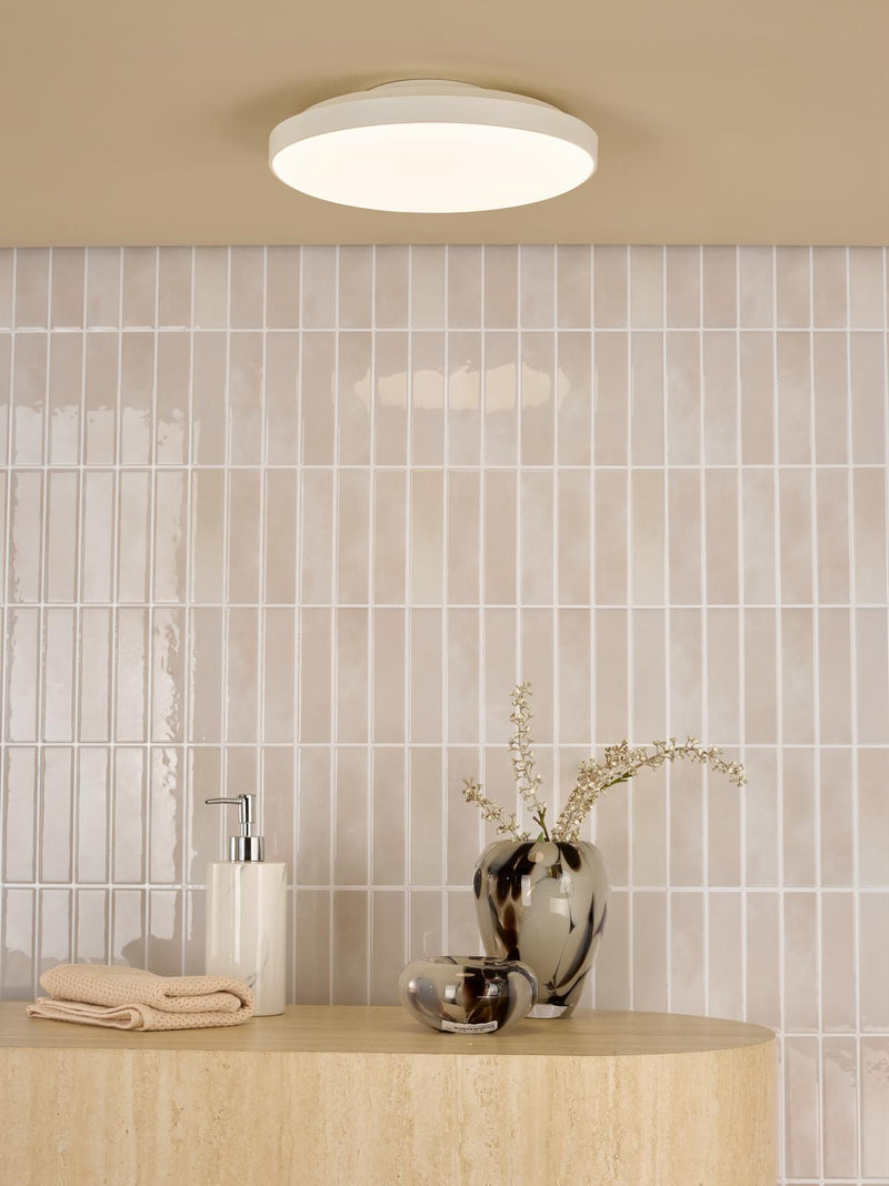 Dar Lighting Essien Flush White LED IP44 • ESS5202