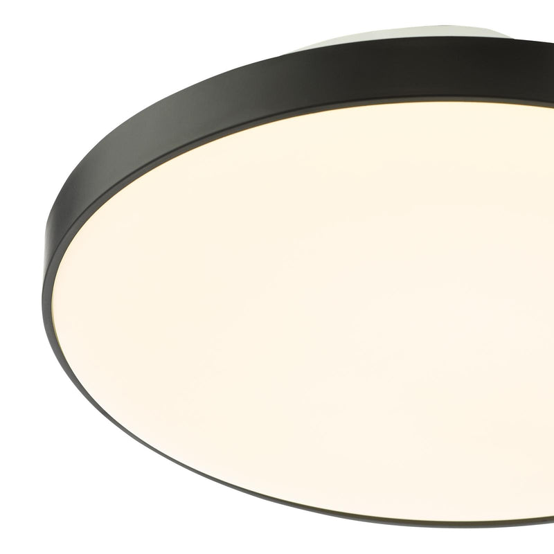 Dar Lighting Essien Flush White and Black LED IP44 • ESS5222