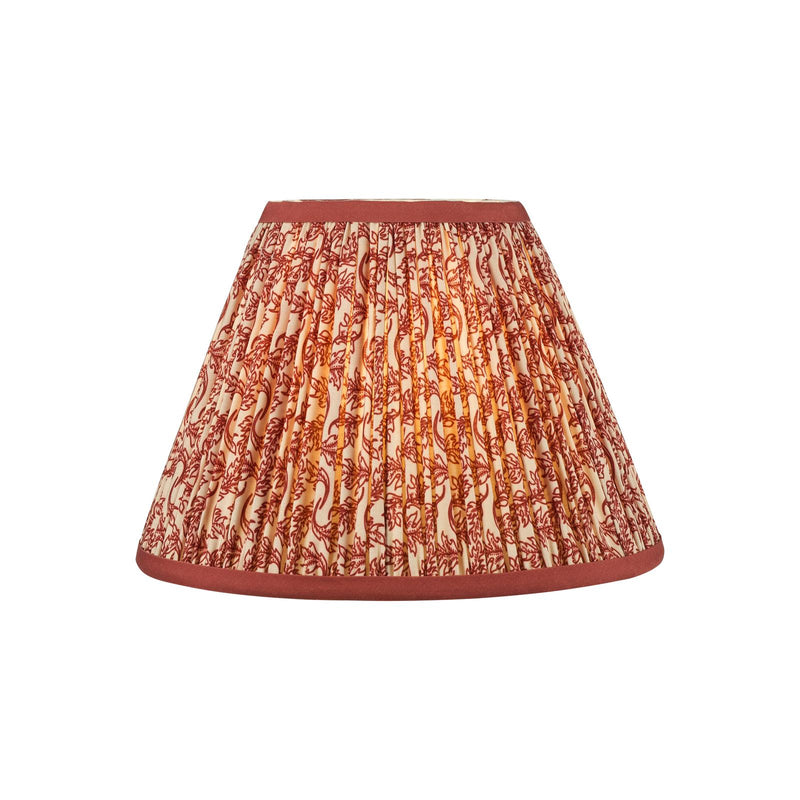 Dar Lighting Esther Red Cotton Empire Shade 25cm 25cm • EST1025