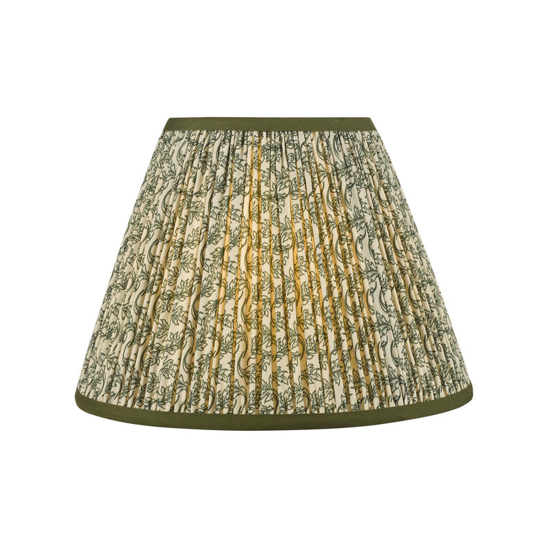 Dar Lighting Esther Green Cotton Empire Shade 30cm 30cm • EST1224