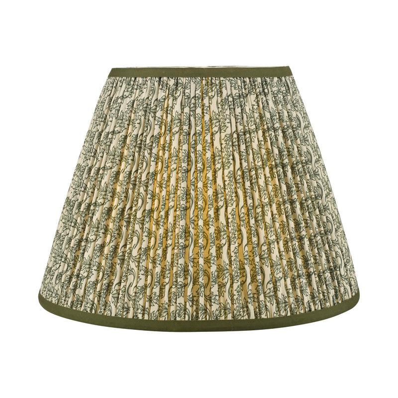 Dar Lighting Esther Green Cotton Empire Shade 35cm 35cm • EST1424