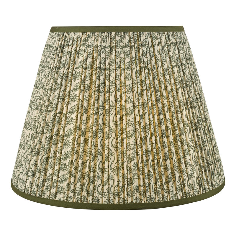 Dar Lighting Esther Green Cotton Empire Shade 40cm 40cm • EST1624