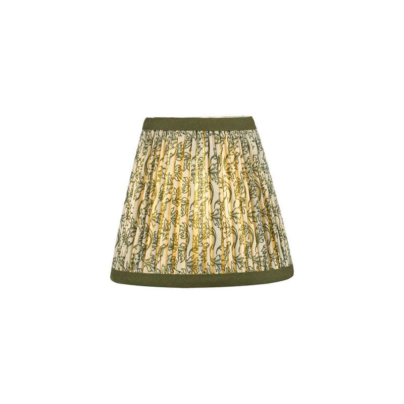 Dar Lighting Esther Green Cotton Empire Shade 15cm 15cm • EST2624