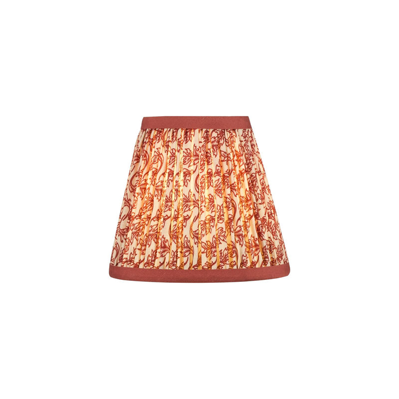 Dar Lighting Esther Red Cotton Empire Shade 15cm 15cm • EST2625