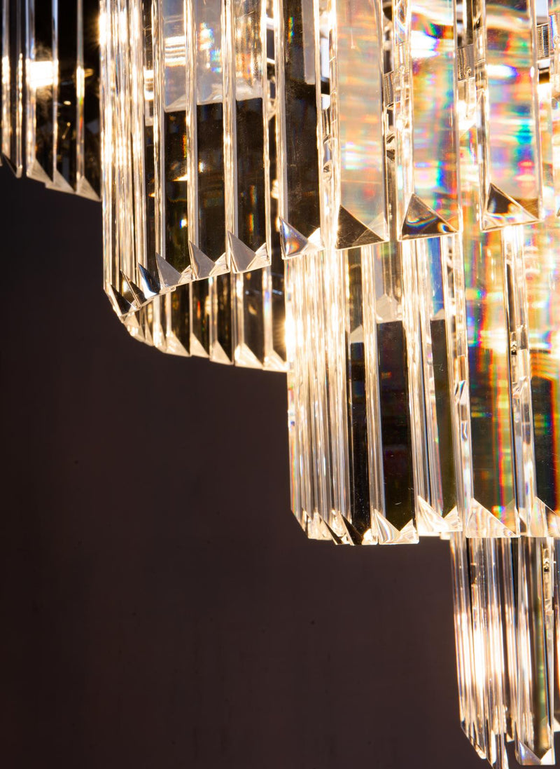 Dar Lighting Eulalia 12 Light Chandelier Polished Chrome Crystal • EUL1250