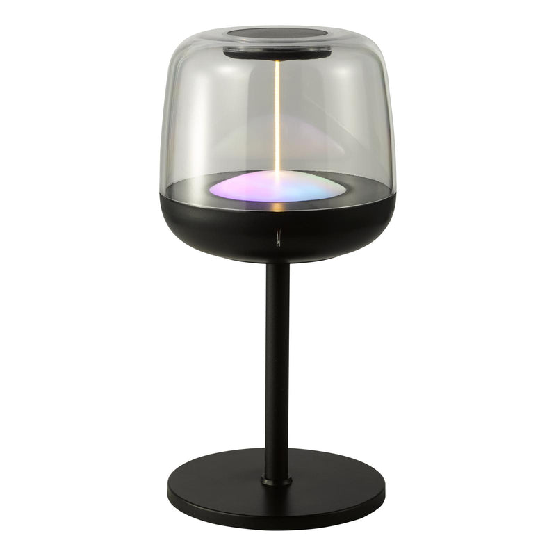 Dar Lighting Ezera Rechargeable Outdoor Table Lamp Black LED IP44 • EZE4222