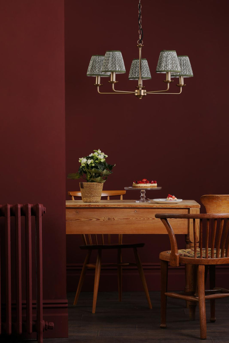 Dar Lighting Favian 5 Light Pendant Matt Bronze Fitting Only • FAV0563