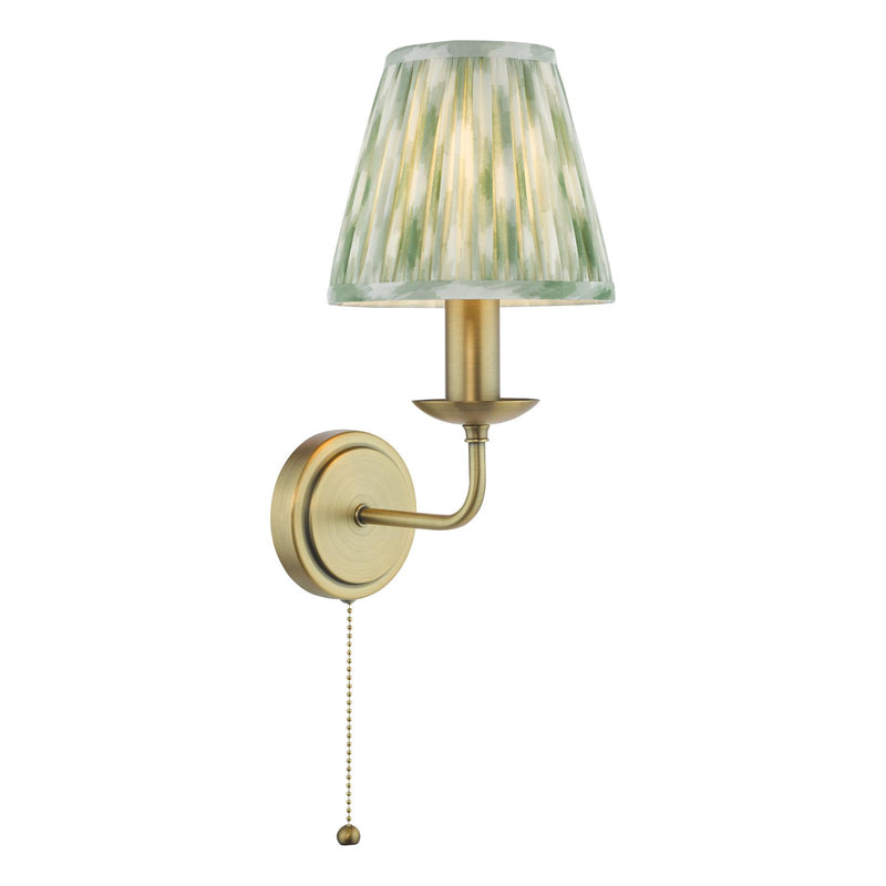 Dar Lighting Favian Wall Light Matt Bronze With Shade • FAV0763-IKA2624