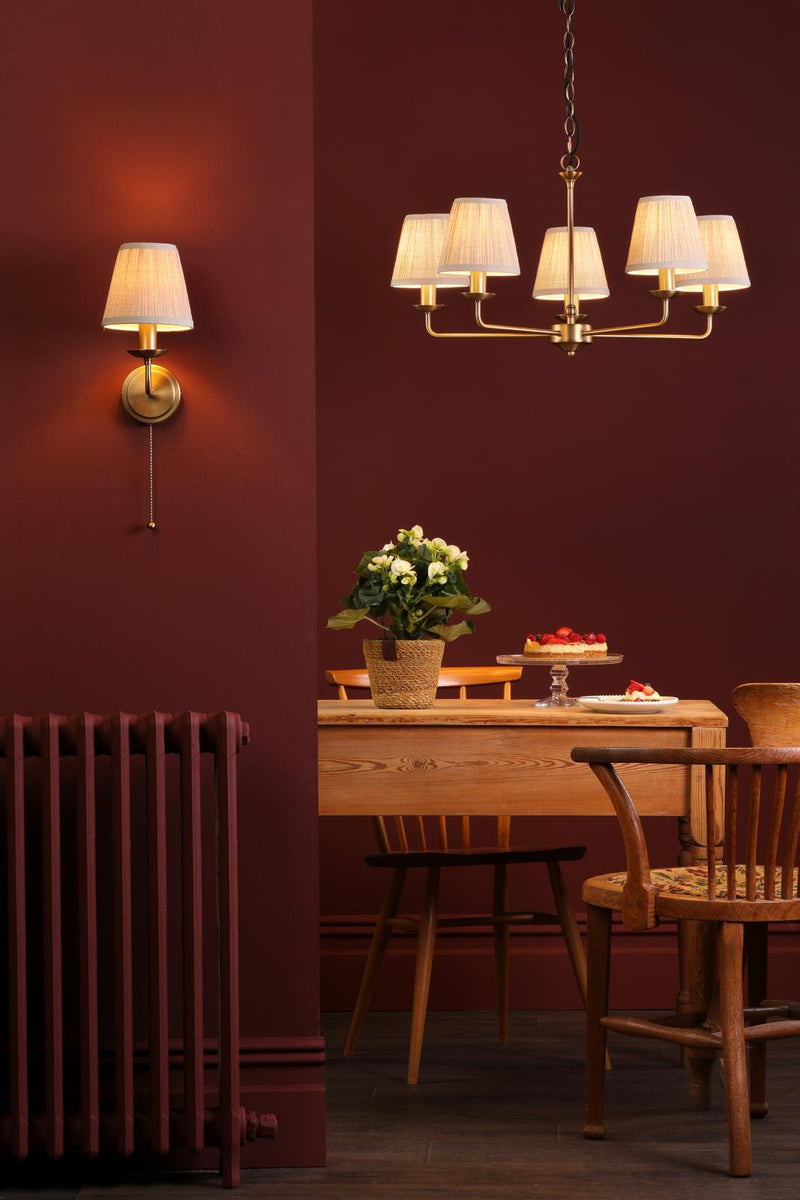 Dar Lighting Favian Wall Light Matt Bronze Bracket Only • FAV0763