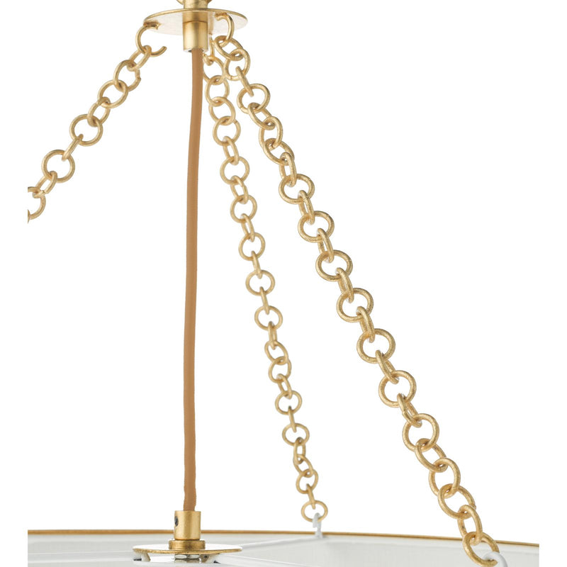 Dar Lighting Fenella 5 Light Pendant Gold Leaf • FEN0535