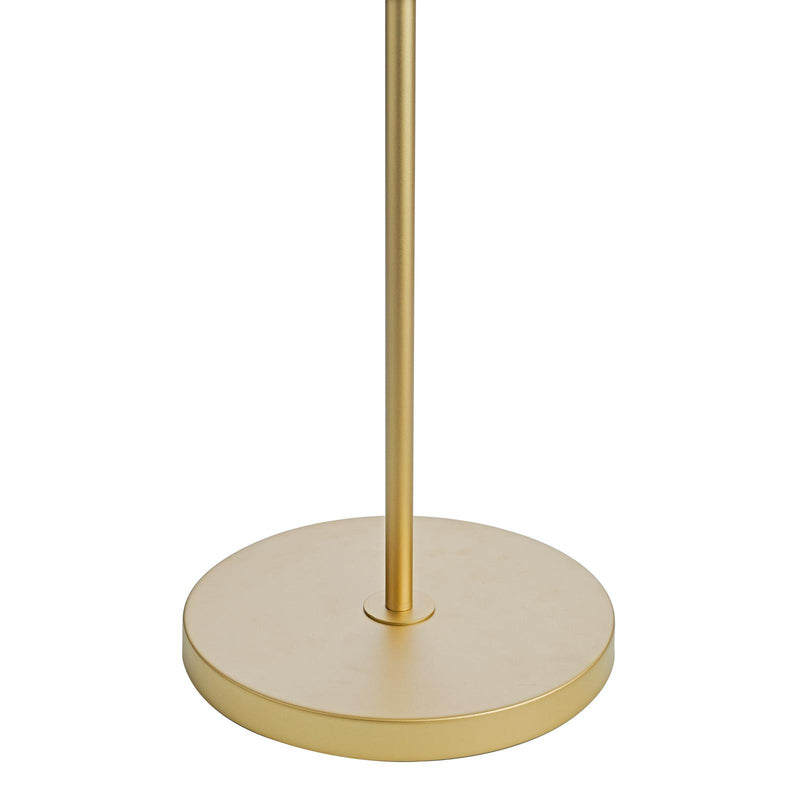 Dar Lighting Fenella 3 Light Floor Lamp Gold Leaf and Seagrass • FEN4935