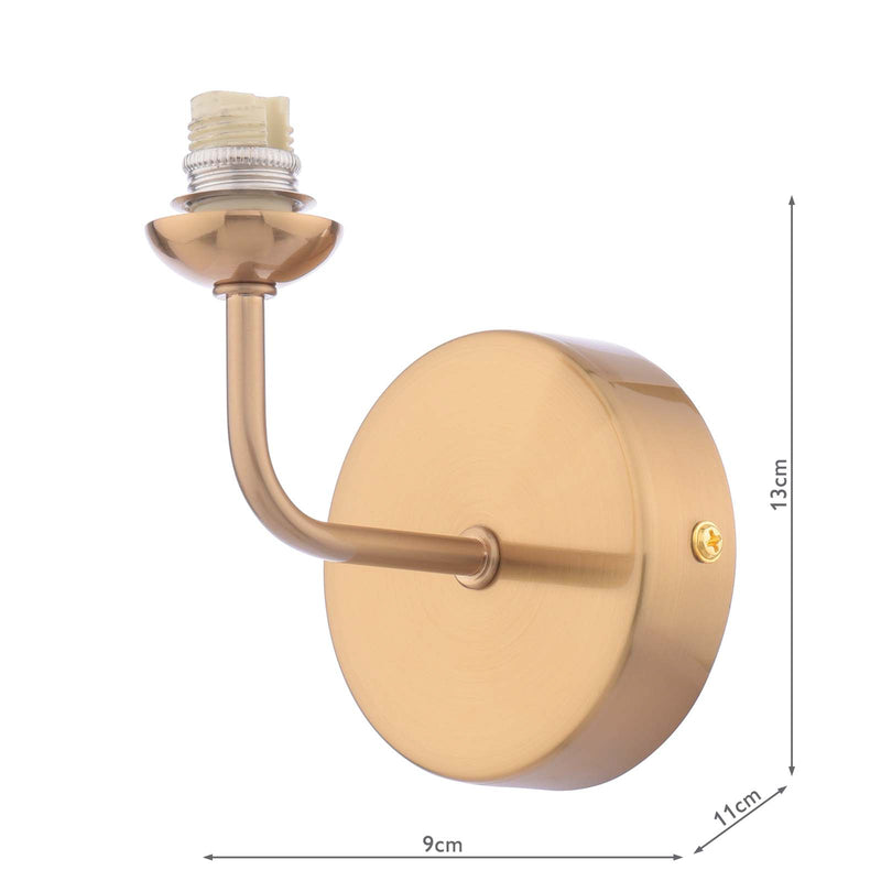 Dar Lighting Feya Wall Light Antique Bronze Bracket Only • FEY0763-F