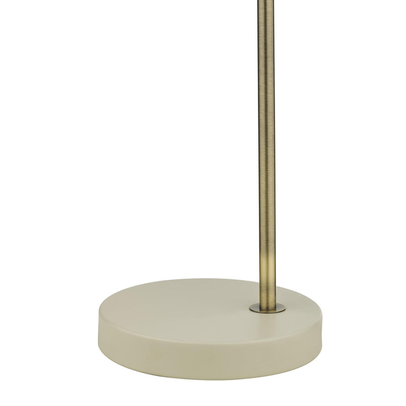 Dar Lighting Frederick Task Table Lamp Cream Antique Brass • FRE4233