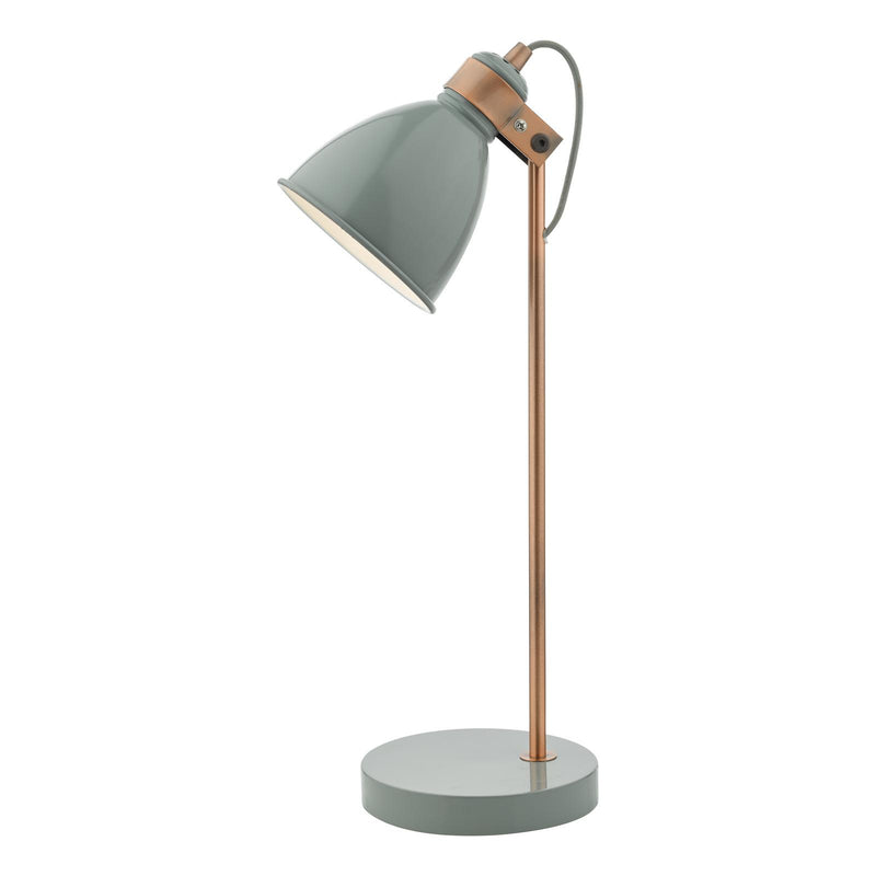 Dar Lighting Frederick Task Lamp Grey & Copper • FRE4239