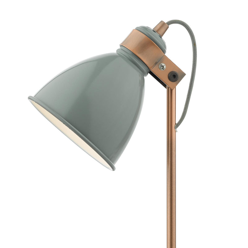 Dar Lighting Frederick Task Lamp Grey & Copper • FRE4239
