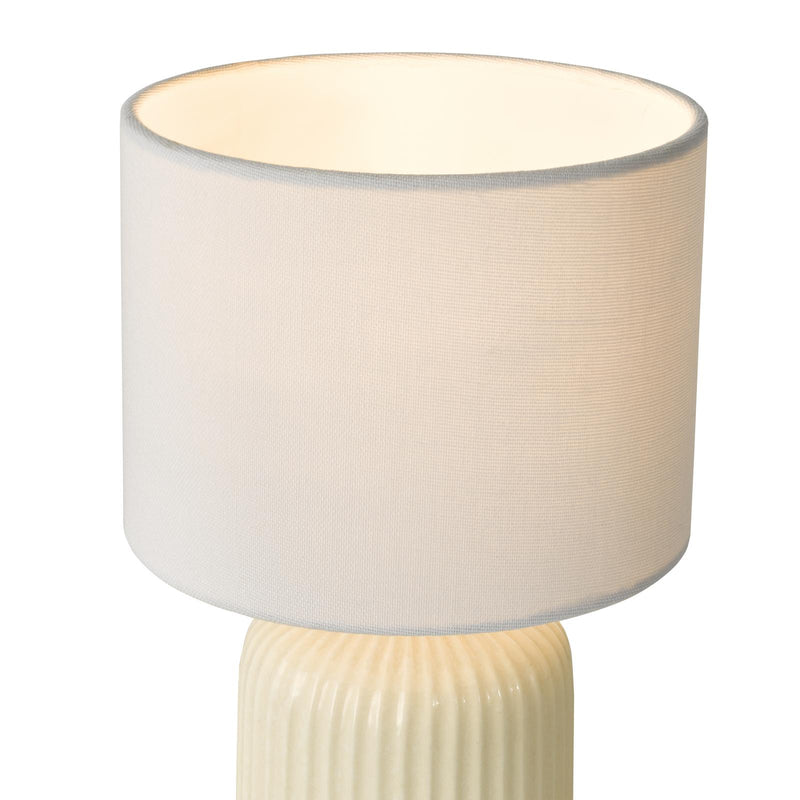Dar Lighting Gigi Twin Pack Table Lamp Cream With Shade • GIG4133
