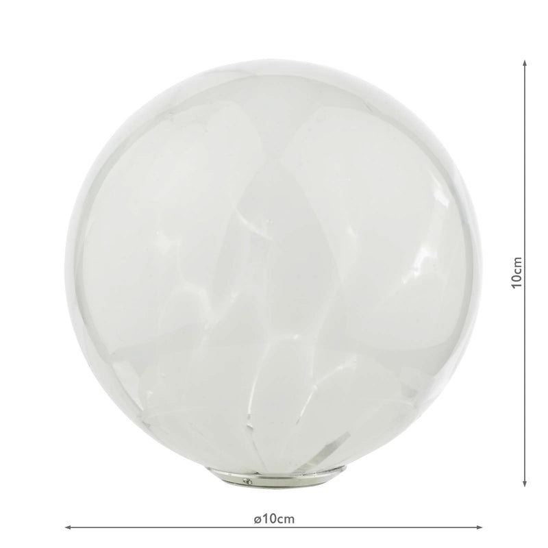 Dar Lighting Mix & Match White Confetti Glass G9 10cm • GL17