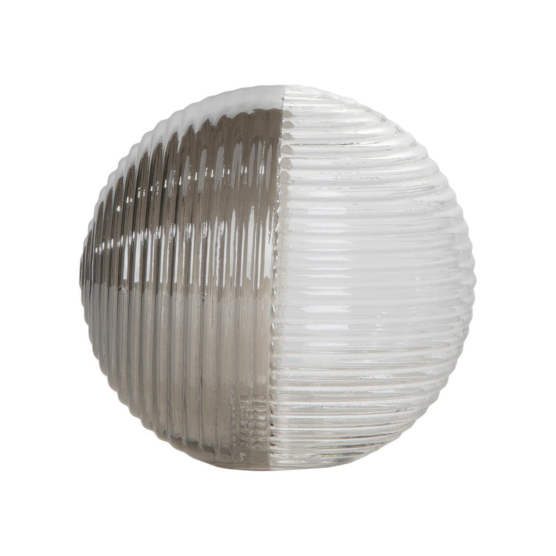 Dar Lighting Mix & Match Smoked & Clear Ribbed Glass G9 10cm • GL18