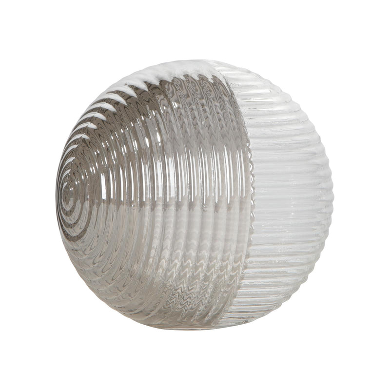 Dar Lighting Mix & Match Smoked & Clear Ribbed Glass G9 10cm • GL18