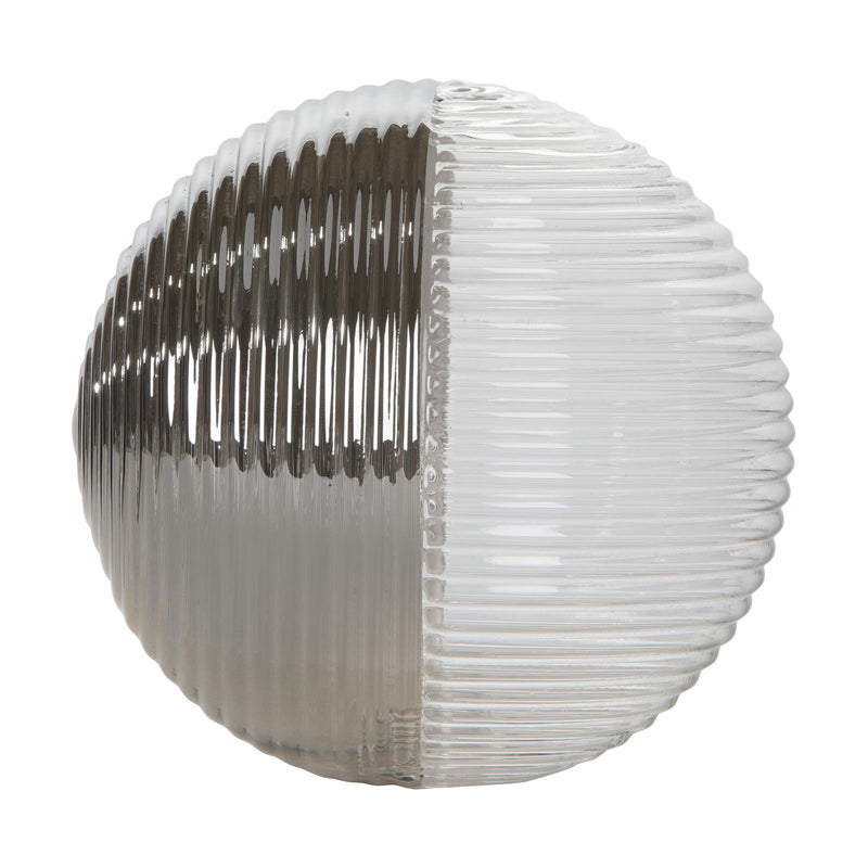 Dar Lighting Mix & Match Smoked & Clear Ribbed Glass G9 15cm • GL19