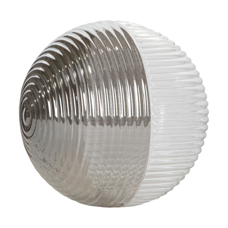 Dar Lighting Mix & Match Smoked & Clear Ribbed Glass G9 15cm • GL19