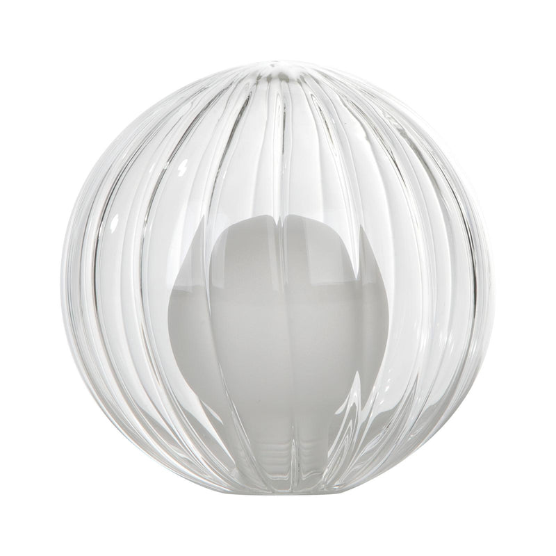 Dar Lighting Mix & Match Opal & Clear Ribbed Glass G9 12cm • GL20