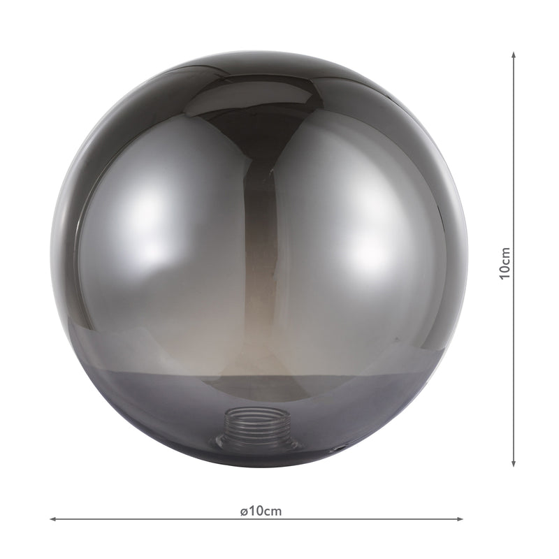 Dar Lighting Mix & Match Smoked Glass G9 15cm • GL24