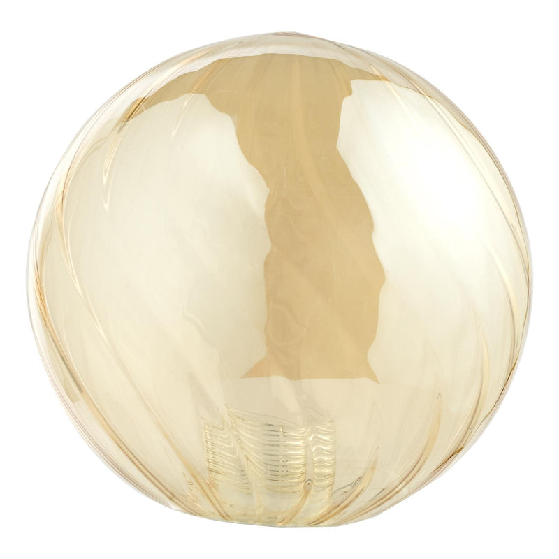 Dar Lighting Mix & Match Twisted Sttyle Amber Glass G9 10cm • GL25