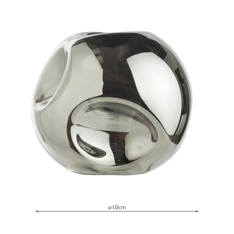 Dar Lighting Mix & Match Closed Organic Smoked Glass G9 10cm • GL28