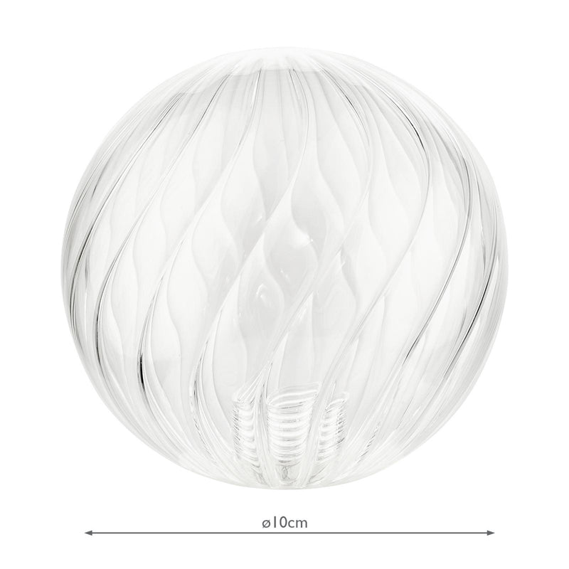 Dar Lighting Mix & Match Twisted Style Closed Glass G9 10cm • GL3