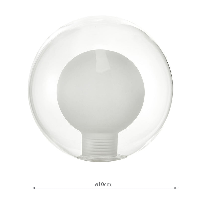 Dar Lighting Mix & Match Clear And Opal Glass G9 10cm • GL4