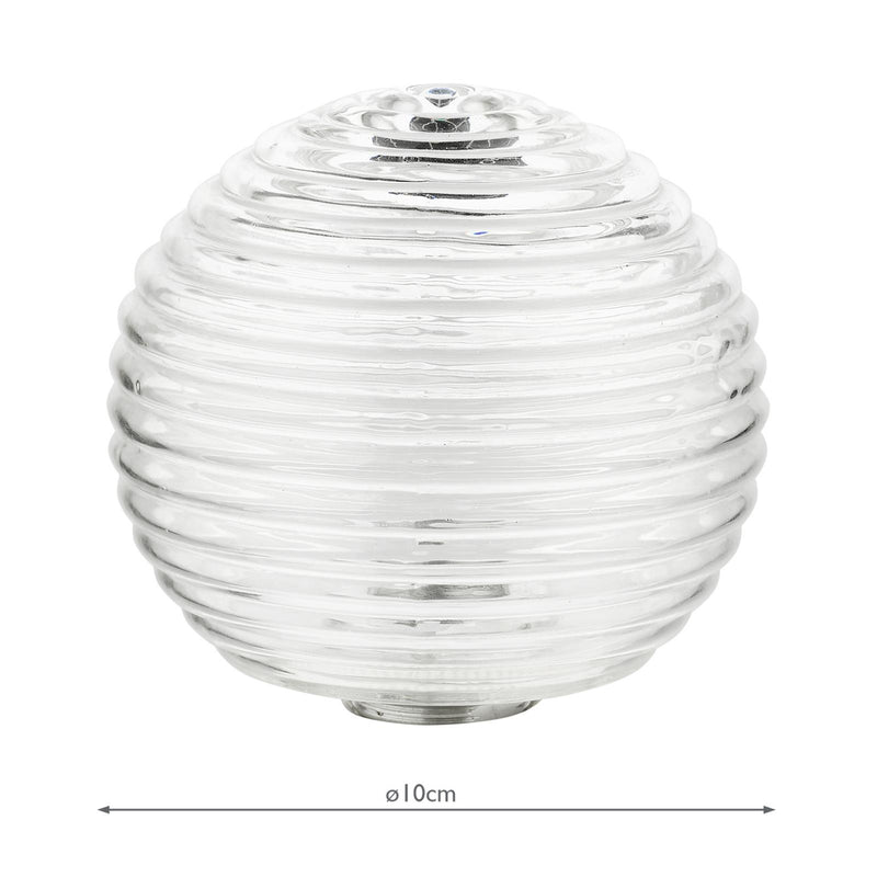 Dar Lighting GL8 Mix & Match Ribbed Glass • GL8