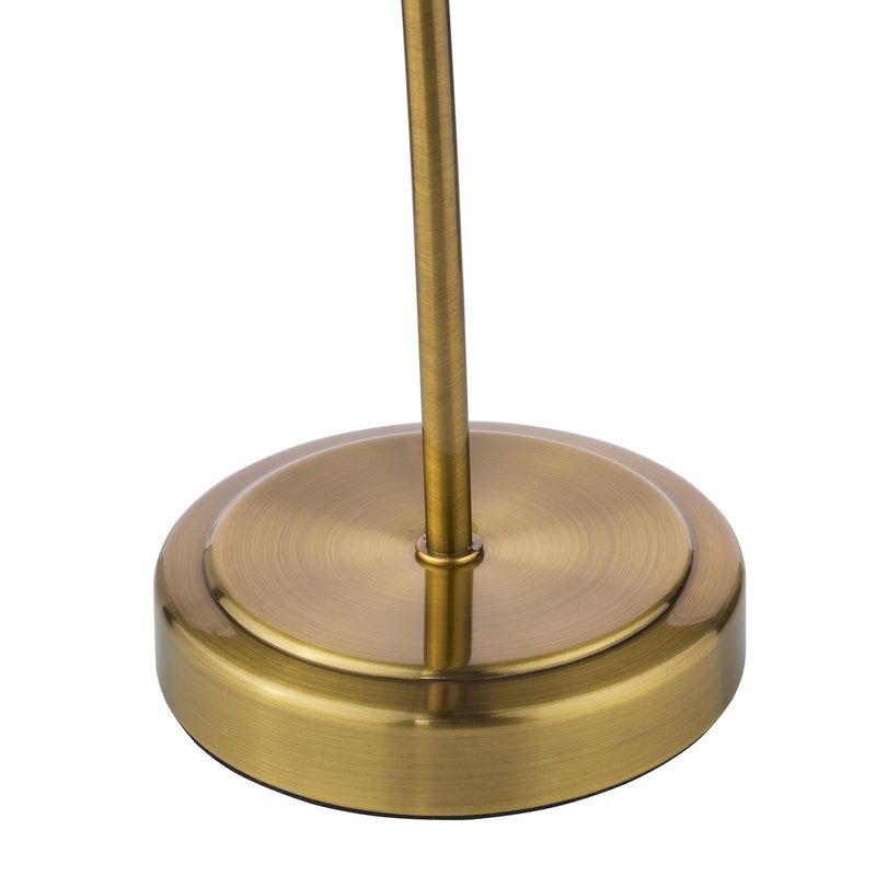 Dar Lighting Glynis Table Lamp Antique Bronze and Ribbed Glass • GLY4263