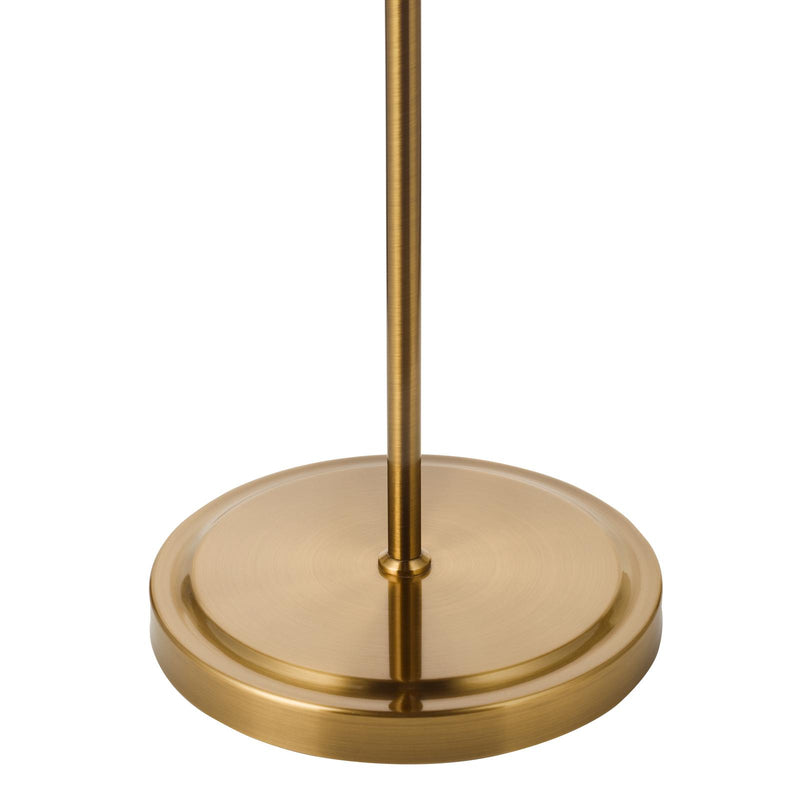 Dar Lighting Glynis Floor Lamp Antique Bronze and Ribbed Glass • GLY4963