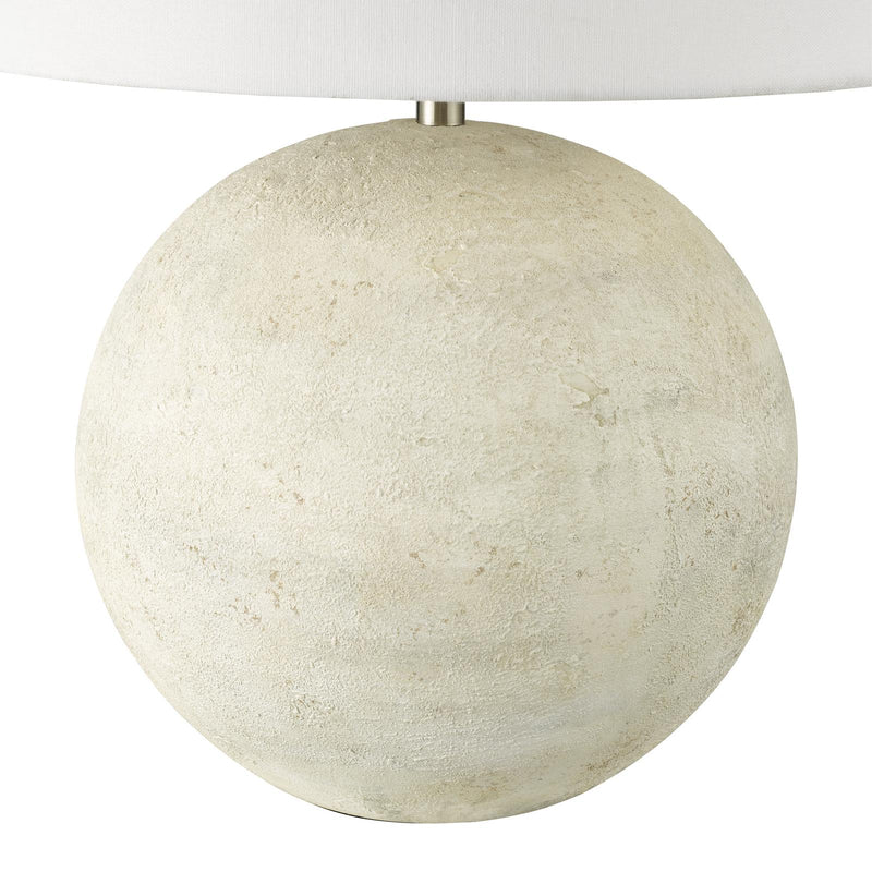 Dar Lighting Havana Ceramic Table Lamp Natural Finish With Shade • HAV4229