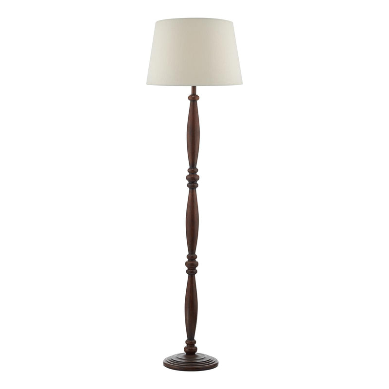 Dar Lighting Hayward Floor Lamp Wood Effect Base Only • HAY4947