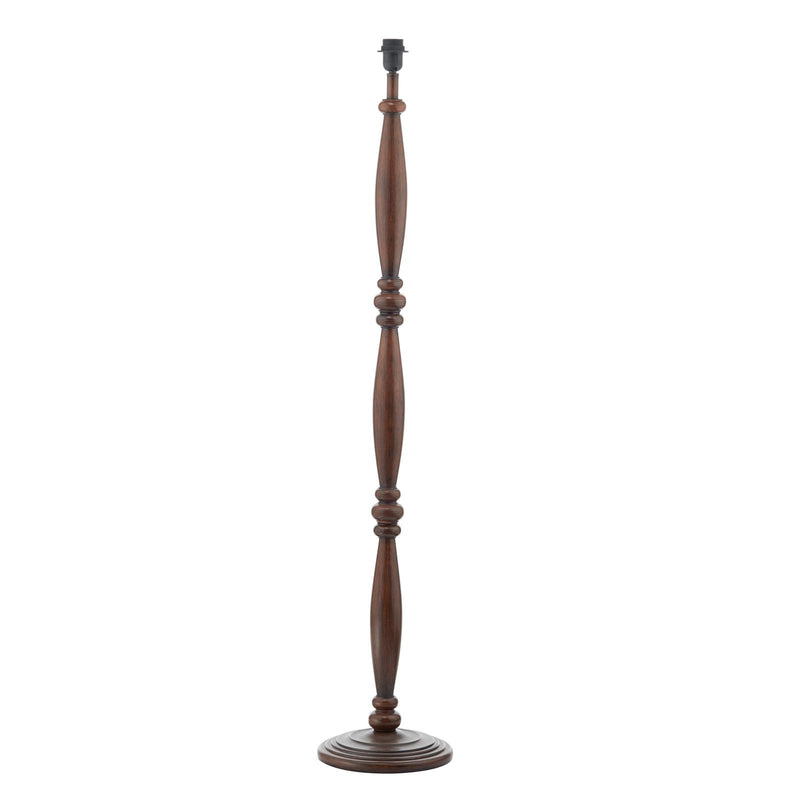 Dar Lighting Hayward Floor Lamp Wood Effect Base Only • HAY4947