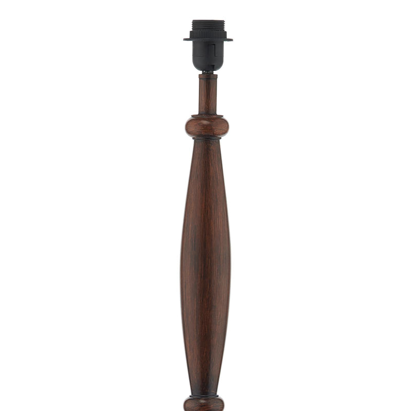 Dar Lighting Hayward Floor Lamp Wood Effect Base Only • HAY4947