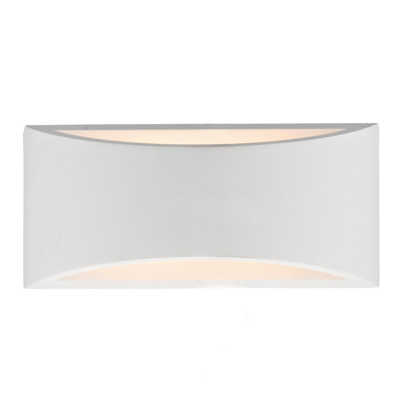 Dar Lighting Hove 2 Light Wall Washer Plaster • HOV372