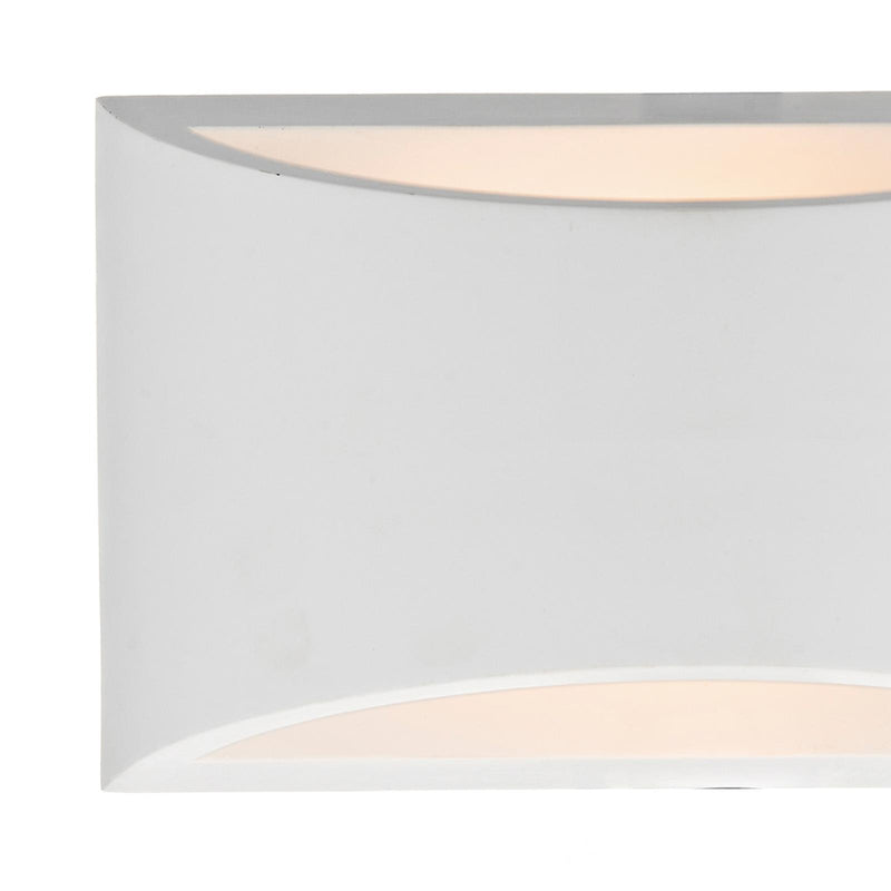 Dar Lighting Hove 2 Light Wall Washer Plaster • HOV372