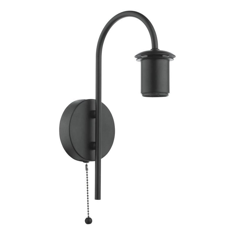 Dar Lighting Idra Wall Light Satin Black Bracket Only • IDR0722-F