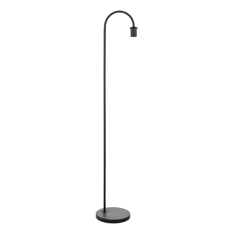 Dar Lighting Idra Floor Lamp Satin Black Base Only • IDR4922-F