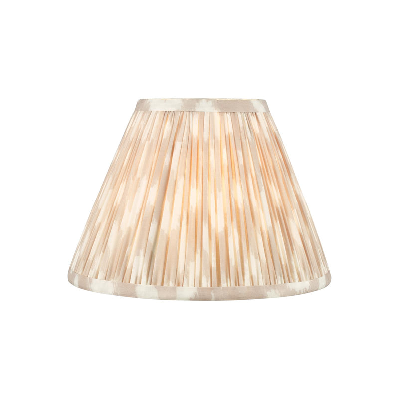 Dar Lighting Ikat Taupe Cotton Empire Shade 25cm 25cm • IKA1029