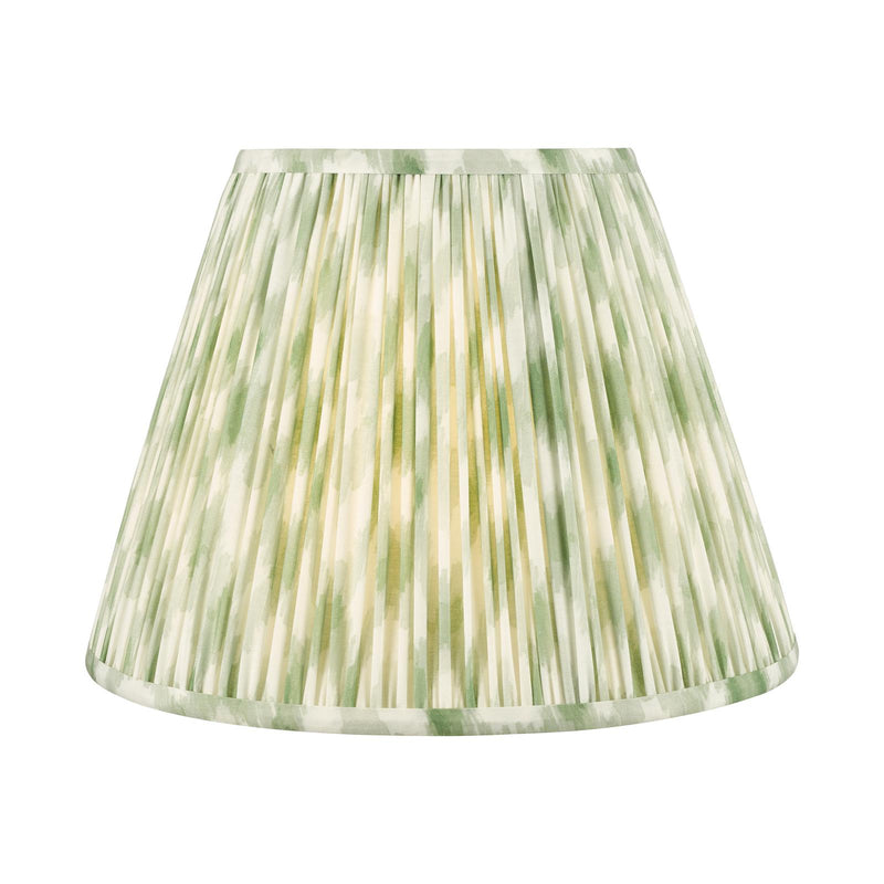 Dar Lighting Ikat Green Cotton Empire Shade 35cm 35cm • IKA1424