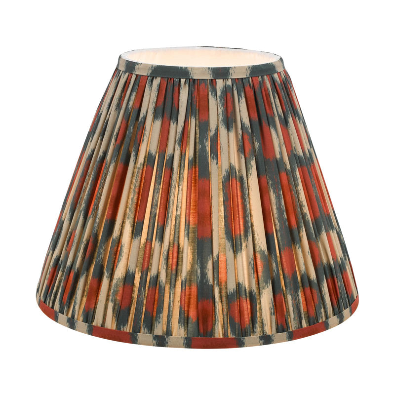 Dar Lighting Ikat Red Cotton Empire Shade 35cm 35cm • IKA1425
