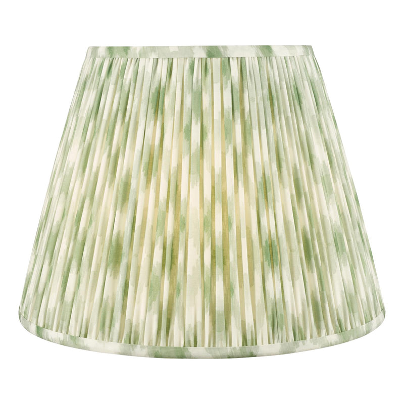 Dar Lighting Ikat Green Cotton Empire Shade 40cm 40cm • IKA1624